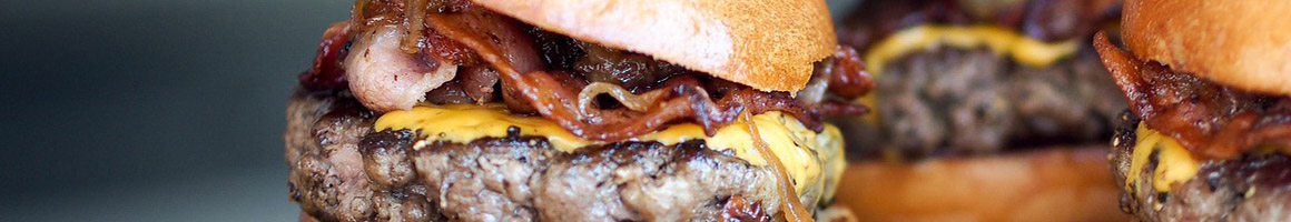 Eating Burger at BRU Burger Bar - Carmel restaurant in Carmel, IN.